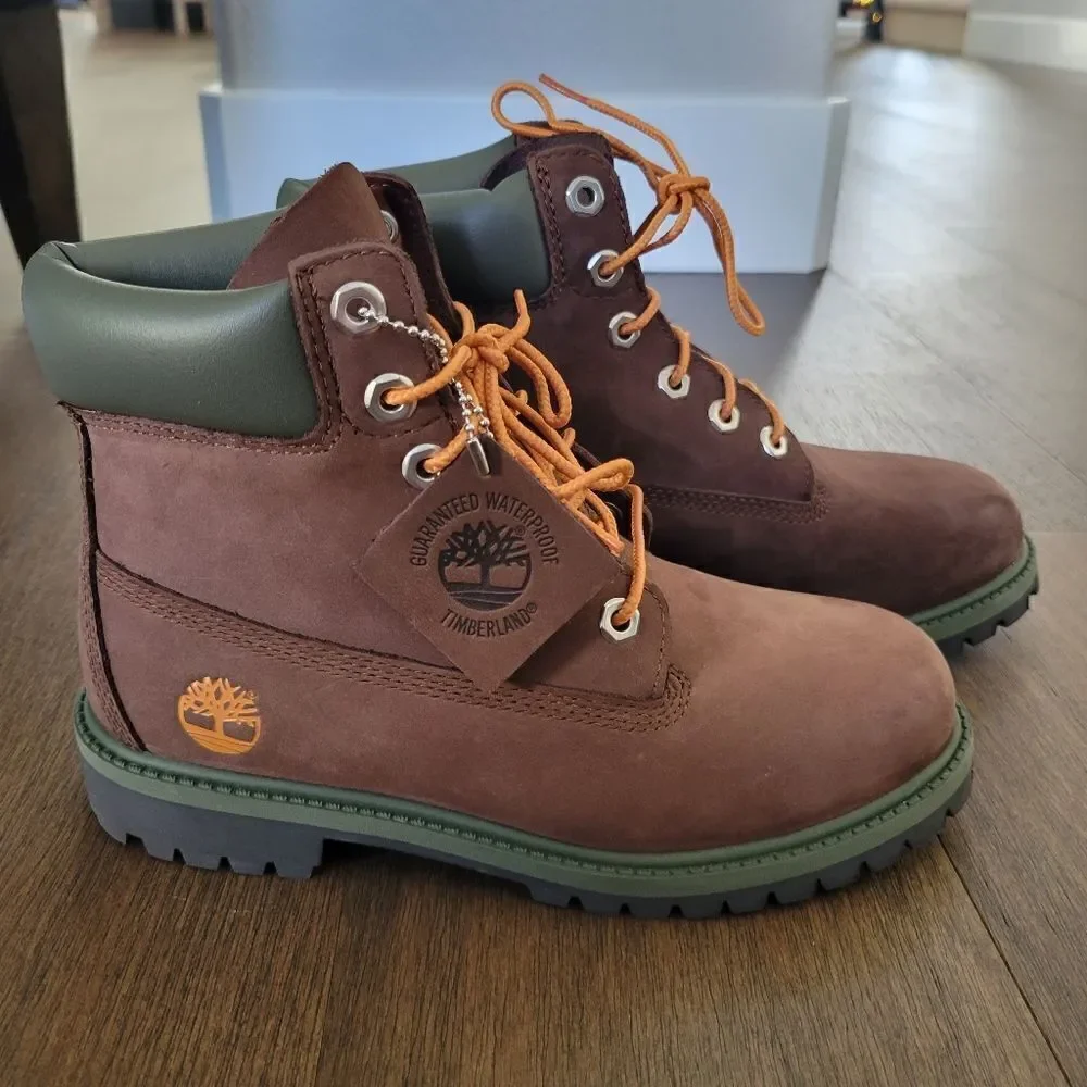 Timberland Premium Nubuck 6-Inch Waterproof Boots New Boys aize 2